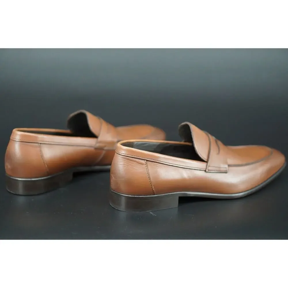 To Boot New York Brown Leather Nova Brown Leather Penny loafers Size 9 Men's